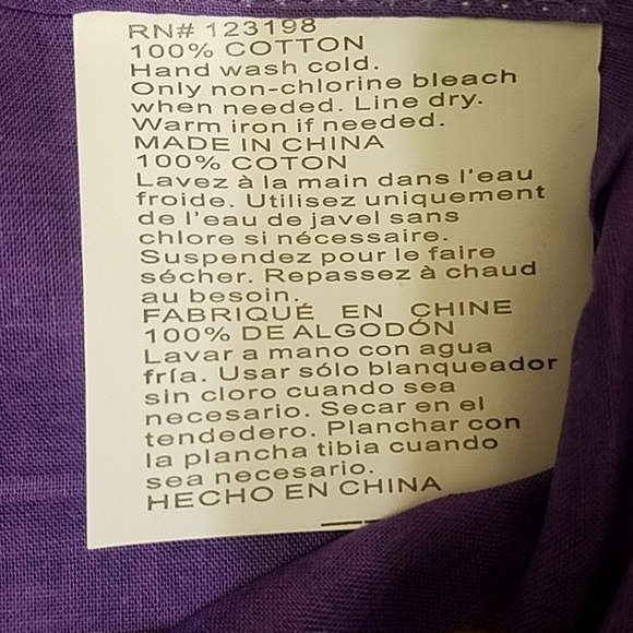NWOT 3/$10 Purple Bandana - Picture 3 of 3